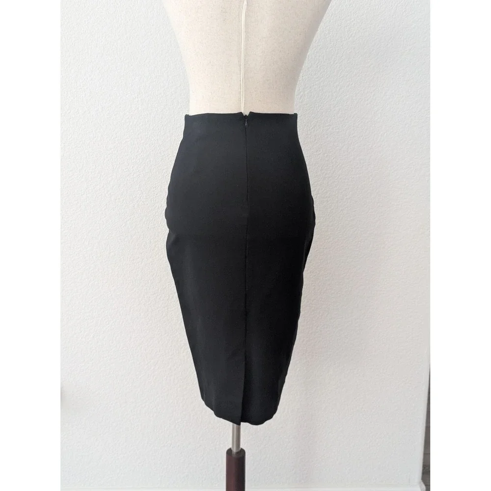 J Crew Womens Black High Waisted Pencil Skirt Size 0